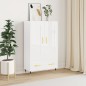 vidaXL Highboard Hochglanz-Weiß 69,5x31x115 cm Holzwerkstoff vidaXL Highboard Hochglanz-Weiß 69,5x31x115 cm Holzwerkstoff