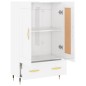 vidaXL Highboard Hochglanz-Weiß 69,5x31x115 cm Holzwerkstoff vidaXL Highboard Hochglanz-Weiß 69,5x31x115 cm Holzwerkstoff