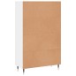 vidaXL Highboard Hochglanz-Weiß 69,5x31x115 cm Holzwerkstoff vidaXL Highboard Hochglanz-Weiß 69,5x31x115 cm Holzwerkstoff