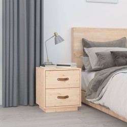 vidaXL Nachttisch 40x34x45 cm Massivholz Kiefer