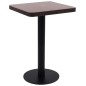 vidaXL Bistrotisch Dunkelbraun 50x50 cm MDF vidaXL Bistrotisch Dunkelbraun 50x50 cm MDF