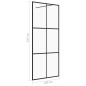 vidaXL Duschwand für Begehbare Dusche mit Klarem ESG Glas 100x195 cm vidaXL Duschwand für Begehbare Dusche mit Klarem ESG Glas 100x195 cm