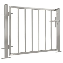 vidaXL Gartentor 100x75 cm Edelstahl