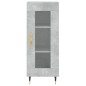 vidaXL Sideboard Betongrau 34,5x34x90 cm Holzwerkstoff vidaXL Sideboard Betongrau 34,5x34x90 cm Holzwerkstoff