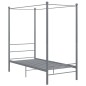 vidaXL Himmelbett Grau Metall 90x200 cm vidaXL Himmelbett Grau Metall 90x200 cm