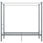 vidaXL Himmelbett Grau Metall 90x200 cm vidaXL Himmelbett Grau Metall 90x200 cm