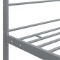 vidaXL Himmelbett Grau Metall 90x200 cm vidaXL Himmelbett Grau Metall 90x200 cm