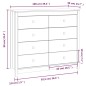 vidaXL Beistellschrank Grau 100x40x90 cm Massivholz Kiefer vidaXL Beistellschrank Grau 100x40x90 cm Massivholz Kiefer