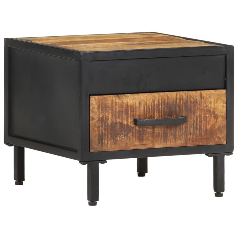 vidaXL Nachttisch 40x40x35 cm Raues Mangoholz vidaXL Nachttisch 40x40x35 cm Raues Mangoholz