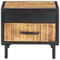 vidaXL Nachttisch 40x40x35 cm Raues Mangoholz vidaXL Nachttisch 40x40x35 cm Raues Mangoholz