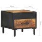 vidaXL Nachttisch 40x40x35 cm Raues Mangoholz vidaXL Nachttisch 40x40x35 cm Raues Mangoholz
