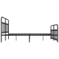 vidaXL Bettgestell mit Kopf- und Fußteil Metall Schwarz 180x200 cm vidaXL Bettgestell mit Kopf- und Fußteil Metall Schwarz 180x200 cm