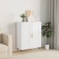 vidaXL Sideboard Hochglanz-Weiß 69,5x34x90 cm Holzwerkstoff vidaXL Sideboard Hochglanz-Weiß 69,5x34x90 cm Holzwerkstoff