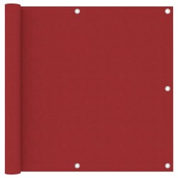vidaXL Balkon-Sichtschutz Rot 90x400 cm Oxford-Gewebe