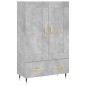 vidaXL Highboard Betongrau 69,5x31x115 cm Holzwerkstoff vidaXL Highboard Betongrau 69,5x31x115 cm Holzwerkstoff