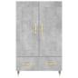 vidaXL Highboard Betongrau 69,5x31x115 cm Holzwerkstoff vidaXL Highboard Betongrau 69,5x31x115 cm Holzwerkstoff