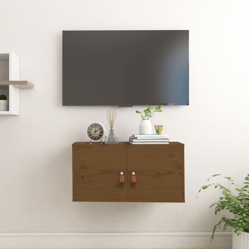 vidaXL Wandschrank Honigbraun 60x30x30 cm Massivholz Kiefer vidaXL Wandschrank Honigbraun 60x30x30 cm Massivholz Kiefer