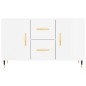 vidaXL Sideboard Hochglanz-Weiß 100x36x60 cm Holzwerkstoff vidaXL Sideboard Hochglanz-Weiß 100x36x60 cm Holzwerkstoff
