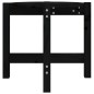 vidaXL Couchtisch Schwarz Ø 52,5x45 cm Massivholz Kiefer vidaXL Couchtisch Schwarz Ø 52,5x45 cm Massivholz Kiefer