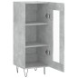 vidaXL Sideboard Betongrau 34,5x34x90 cm Holzwerkstoff vidaXL Sideboard Betongrau 34,5x34x90 cm Holzwerkstoff