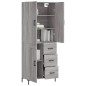 Highboard Grau Sonoma 69,5x34x180 cm Holzwerkstoff Highboard Grau Sonoma 69,5x34x180 cm Holzwerkstoff