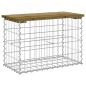 vidaXL Gartenbank aus Gabionen 63x31,5x42 cm Kiefernholz Imprägniert vidaXL Gartenbank aus Gabionen 63x31,5x42 cm Kiefernholz Imprägniert