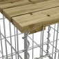 vidaXL Gartenbank aus Gabionen 63x31,5x42 cm Kiefernholz Imprägniert vidaXL Gartenbank aus Gabionen 63x31,5x42 cm Kiefernholz Imprägniert