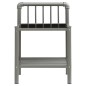 vidaXL Nachttische 2 Stk. Grau und Schwarz Metall und Glas vidaXL Nachttische 2 Stk. Grau und Schwarz Metall und Glas