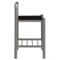 vidaXL Nachttische 2 Stk. Grau und Schwarz Metall und Glas vidaXL Nachttische 2 Stk. Grau und Schwarz Metall und Glas