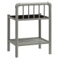 vidaXL Nachttische 2 Stk. Grau und Schwarz Metall und Glas vidaXL Nachttische 2 Stk. Grau und Schwarz Metall und Glas