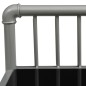 vidaXL Nachttische 2 Stk. Grau und Schwarz Metall und Glas vidaXL Nachttische 2 Stk. Grau und Schwarz Metall und Glas