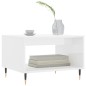 vidaXL Couchtisch Hochglanz-Weiß 60x50x40 cm Holzwerkstoff vidaXL Couchtisch Hochglanz-Weiß 60x50x40 cm Holzwerkstoff