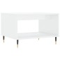 vidaXL Couchtisch Hochglanz-Weiß 60x50x40 cm Holzwerkstoff vidaXL Couchtisch Hochglanz-Weiß 60x50x40 cm Holzwerkstoff