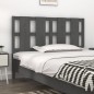 vidaXL Bett-Kopfteil Grau 125,5x4x100 cm Massivholz Kiefer vidaXL Bett-Kopfteil Grau 125,5x4x100 cm Massivholz Kiefer
