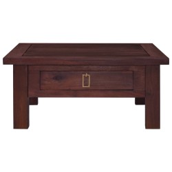 vidaXL Couchtisch Klassisch Braun 68x68x30 cm Massivholz Mahagoni 