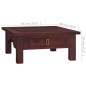 vidaXL Couchtisch Klassisch Braun 68x68x30 cm Massivholz Mahagoni vidaXL Couchtisch Klassisch Braun 68x68x30 cm Massivholz Mahagoni