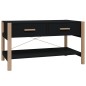vidaXL Couchtisch Schwarz 82x48x45 cm Holzwerkstoff vidaXL Couchtisch Schwarz 82x48x45 cm Holzwerkstoff