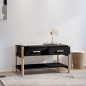 vidaXL Couchtisch Schwarz 82x48x45 cm Holzwerkstoff vidaXL Couchtisch Schwarz 82x48x45 cm Holzwerkstoff