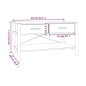 vidaXL Couchtisch Schwarz 82x48x45 cm Holzwerkstoff vidaXL Couchtisch Schwarz 82x48x45 cm Holzwerkstoff