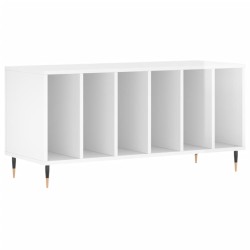 vidaXL Plattenschrank Hochglanz-Weiß 100x38x48 cm Holzwerkstoff