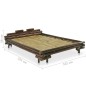 vidaXL Bettgestell Dunkelbraun Bambus 140×200 cm vidaXL Bettgestell Dunkelbraun Bambus 140×200 cm