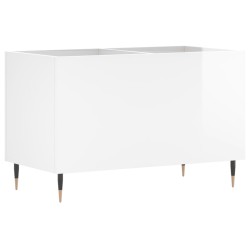 vidaXL Plattenschrank Hochglanz-Weiß 74,5x38x48 cm Holzwerkstoff