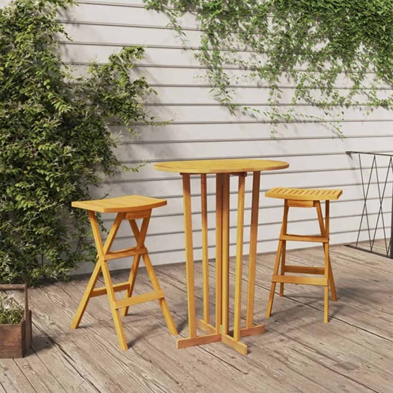 vidaXL Bartisch Klappbar 90x65x105 cm Massivholz Teak vidaXL Bartisch Klappbar 90x65x105 cm Massivholz Teak