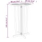 vidaXL Bartisch Klappbar 90x65x105 cm Massivholz Teak vidaXL Bartisch Klappbar 90x65x105 cm Massivholz Teak