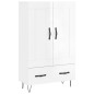 vidaXL Highboard Hochglanz-Weiß 69,5x31x115 cm Holzwerkstoff vidaXL Highboard Hochglanz-Weiß 69,5x31x115 cm Holzwerkstoff