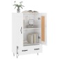 vidaXL Highboard Hochglanz-Weiß 69,5x31x115 cm Holzwerkstoff vidaXL Highboard Hochglanz-Weiß 69,5x31x115 cm Holzwerkstoff