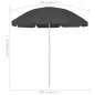 vidaXL Strandschirm Anthrazit 240 cm vidaXL Strandschirm Anthrazit 240 cm