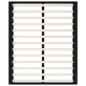 vidaXL Massivholzbett Schwarz 120x200 cm vidaXL Massivholzbett Schwarz 120x200 cm