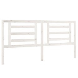 vidaXL Kopfteil Weiß 186x4x100 cm Massivholz Kiefer