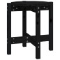 vidaXL Couchtisch Schwarz Ø 42,5x45 cm Massivholz Kiefer vidaXL Couchtisch Schwarz Ø 42,5x45 cm Massivholz Kiefer